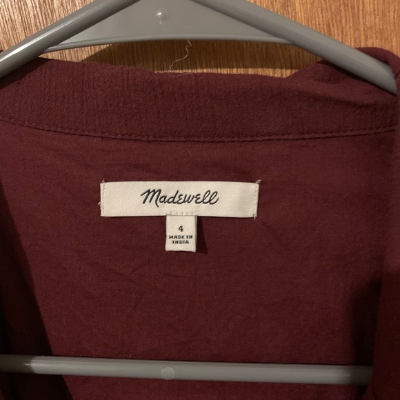 Madewell crinkle cotton dress NWOT size 4 - Picture 3 of 4